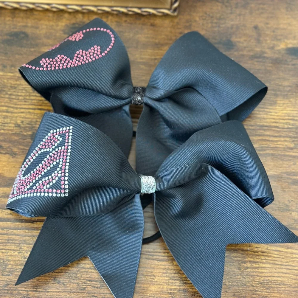 Batman & Superman Cheer Bows Set of 3 large bows for girl hair accessories gym
